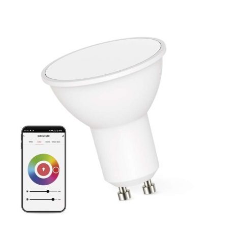 LED izzó GoSmart MR16 / GU10 / 4,8 W (35 W) / 400 lm / RGB / dimmelhető / WiFi