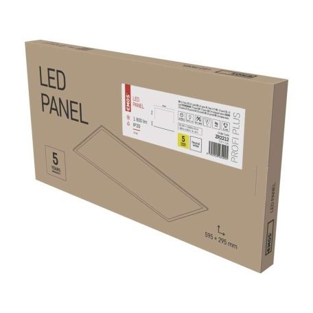 EMOS LED panel PROXO beépíthető 19W 1800lm IP20 természetes fehér