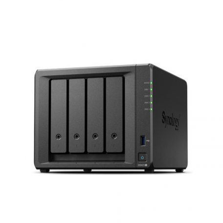 SYNOLOGY NAS 4 Fiókos DS923+ 2x8TB HDD-vel, AMD Ryzen R1600 2x2,6GHz, 4GB DDR4 ECC, 2x1GbE, 2xUSB3.2