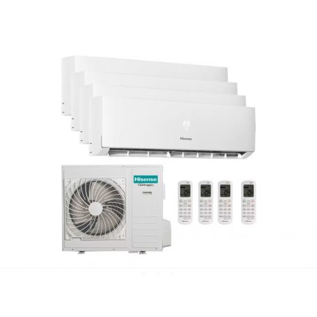 Hisense Energy Pro inverteres multisplit klíma szett QUAD kivitel 4db 3,5kw beltériegység 1db 10kw kültéri A+++ fűtésre optimalizált